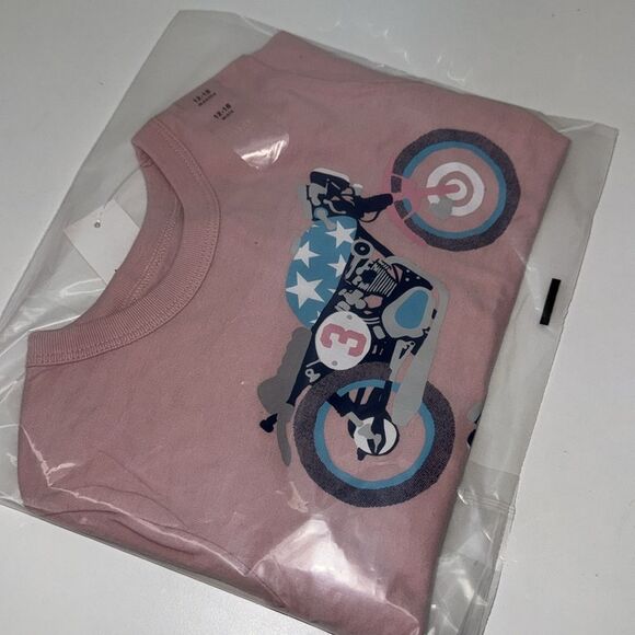 🔥Gap Kids Pink Motorcycle Graphic T-Shirt - Picture 4 of 4